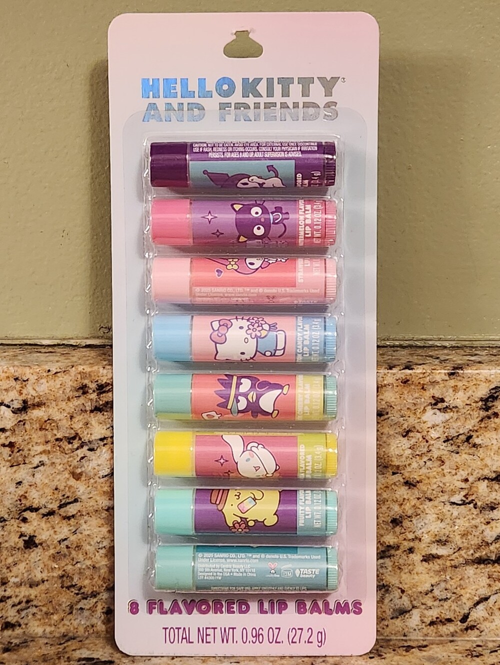 NWT, SANRIO HELLO KITTY 8PC LIP BALM